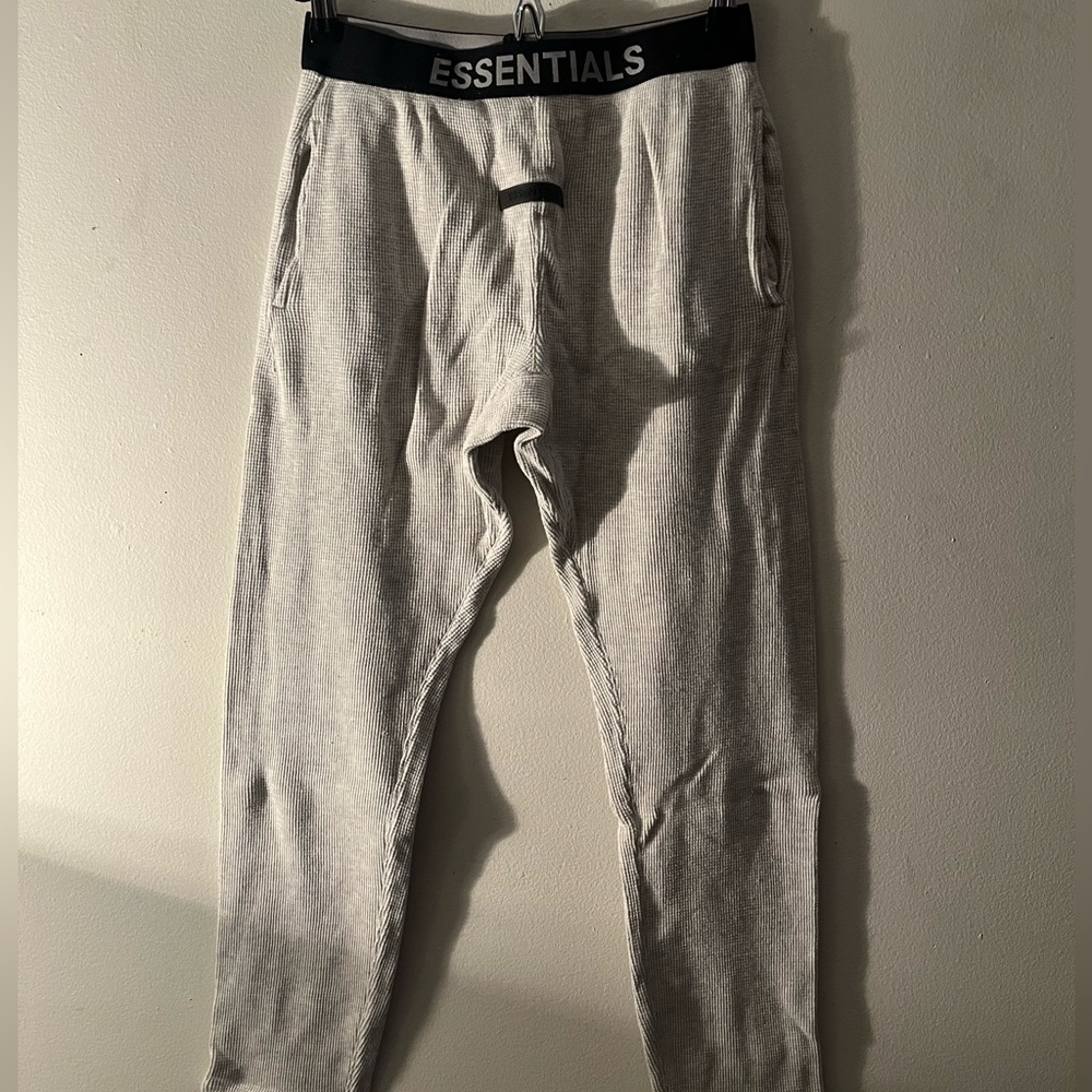 ESSENTIALS WAFFLE PANTS - Picture 4 of 4